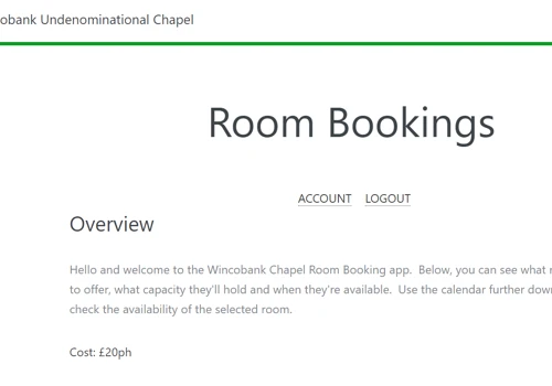 Room Booking Web App