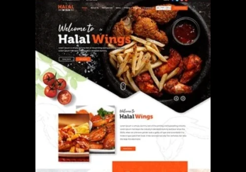 Halal Wings – Fast Food Website Design