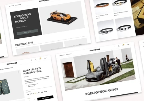 New webshop for Koenigsegg