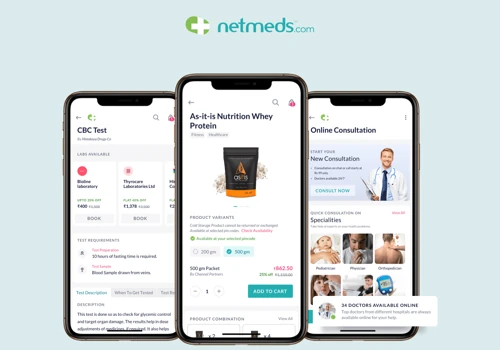 Netmeds || App & Website Design