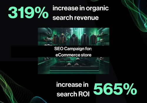319% Increase In Organic Search Revenue - Ecomm