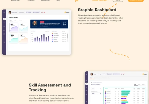 Mobile app for a US E-learning platform
