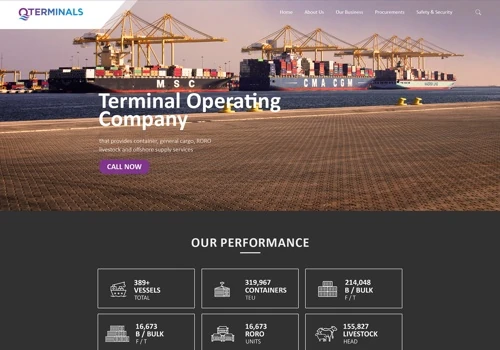 CMS Website For QTerminals