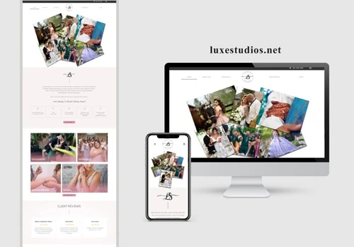 Wedding photographer based website in Houston TX.