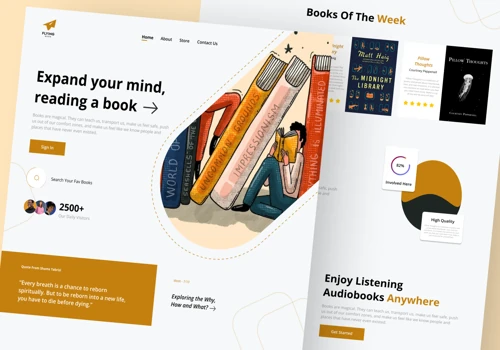 Website Design for Flying Book