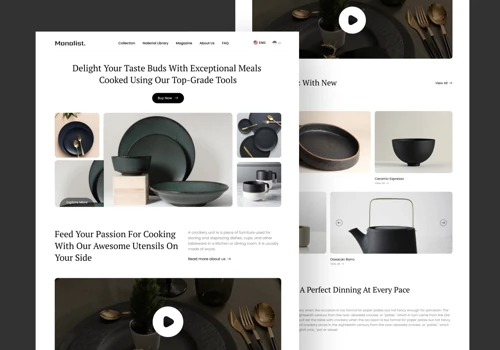 Monolist website design and development
