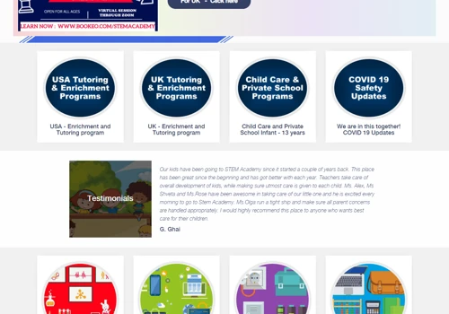Pre School Web Portal with student portal