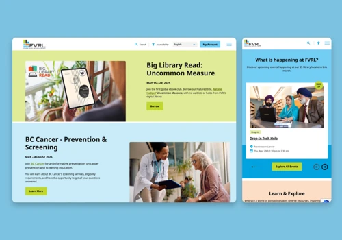 Creating a user-focused digital presence for FVRL