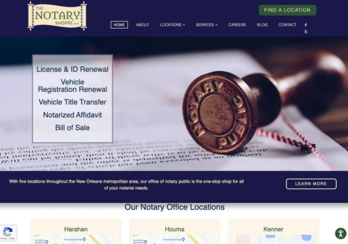 The Notary Shoppe Website and Digital Marketing