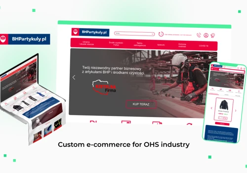 Custom e-commerce for OHS industry