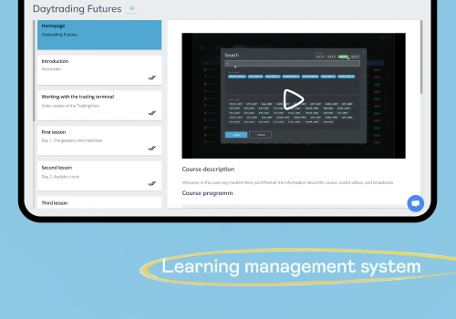 Custom learning management system