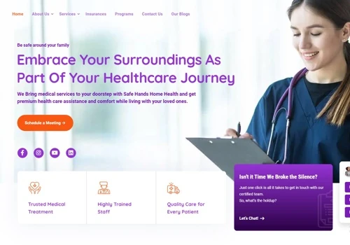 Website Development for Safehandshhc