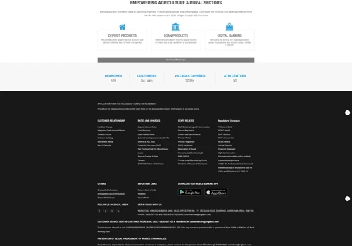 Website Development for Karnataka Vikas Grameena B