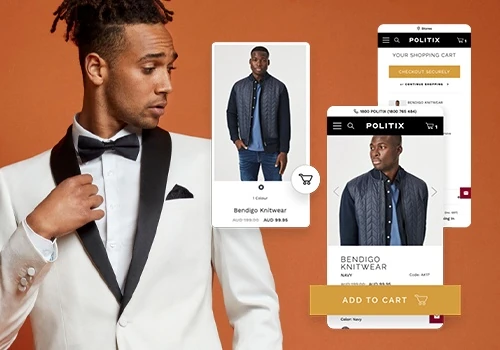 Politix: Online sales grew 158% with design revamp