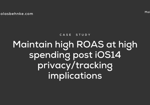 9x ROAS - $1.4M REVENUE