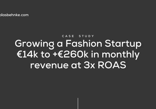 Grow a fashion brand +€260k/m in 2 years