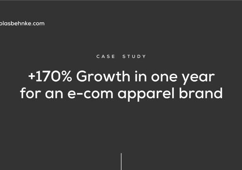 Scale the business: +66% ROAS +170% REVENUE