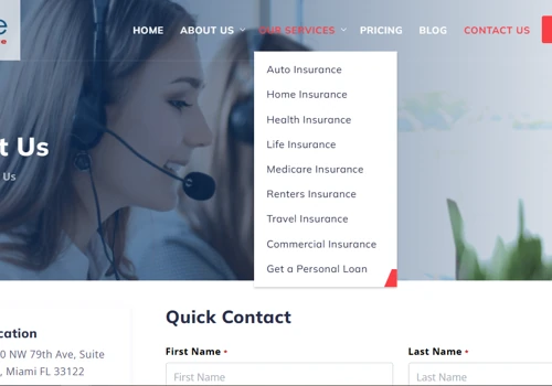 Olinsure (Website , Mobile App , In build CRM )