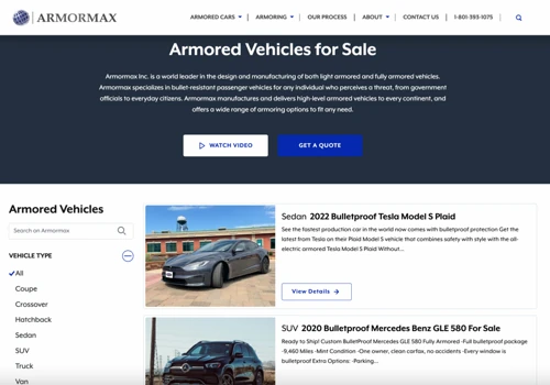 Car Company Website Redesign & Development