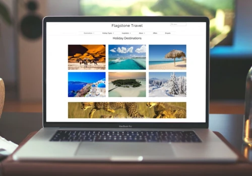 Website build for travel agency