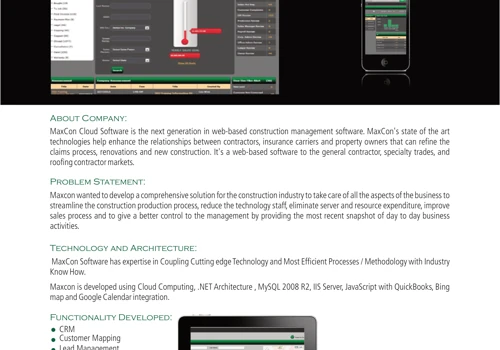 SaaS Based Construction Management System