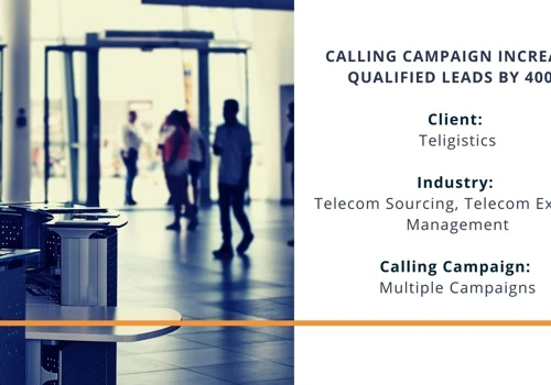 Calling Campaign Increased Qualified Leads by 400%