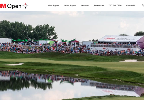 3M Open Championship Merchandise Website Design
