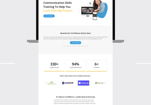 Speak for Success Website Rebuild