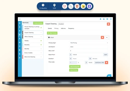 Scheduling Application for Cleaning Services
