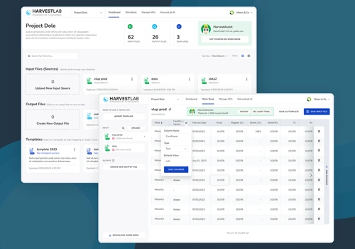 HarvestLab Dashboard