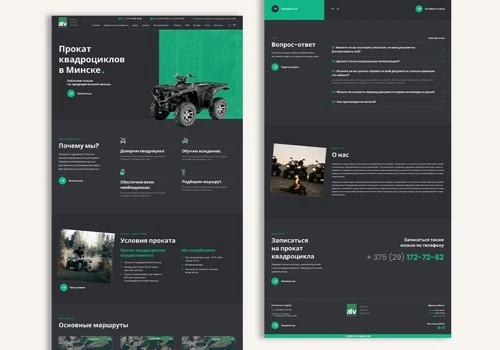 Custom Service Website based on WordPress CMS