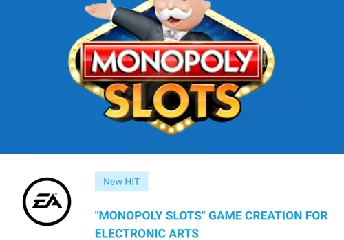 "Monopoly Slots" game creation for Electronic Arts
