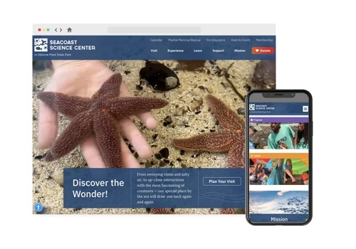 Seacoast Science Center Website Redesign
