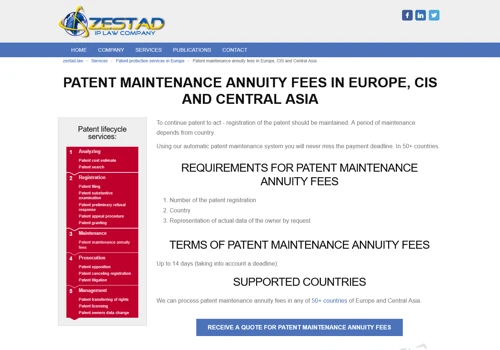 Custom Patent Management System for IP Law company