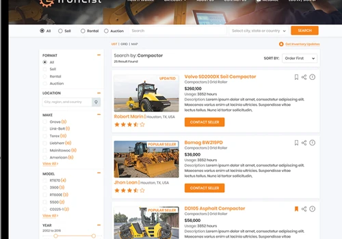 Deployed A Data Aggregator Platform for IronList