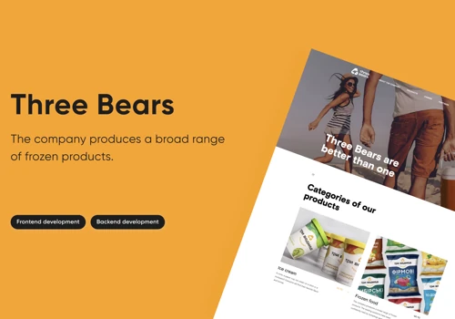 Website for Three Bears Company