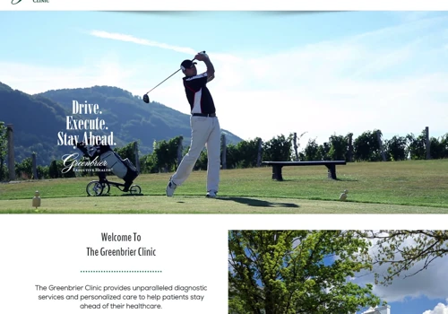 Greenbrier Clinic – Website Design and Development