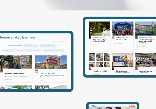 Refonte du site du Centre de services scolaires MB
