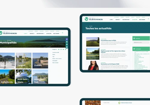 Refonte du site de la MRC VR