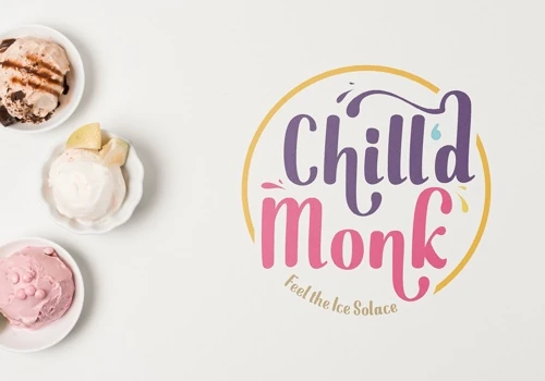 Chill’d Monk - Design for natural ice cream outlet