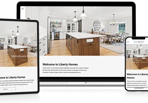 Liberty Homes Website Design