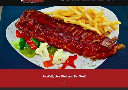 Winnipeg web design for Silver Heights Restaurant