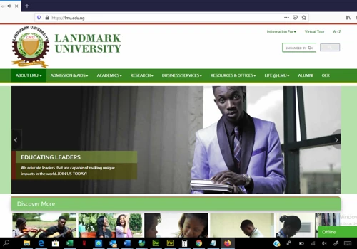 Website Development for Landmark University