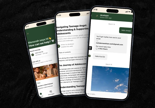 Menorah: Mobile App and Web App Developed