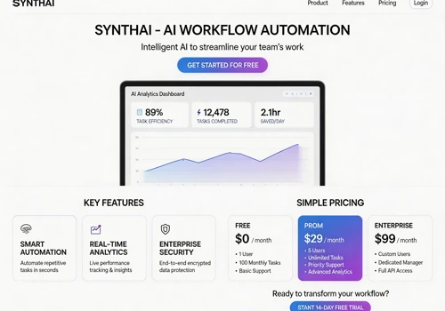 AI Workflow Automation Landing Page