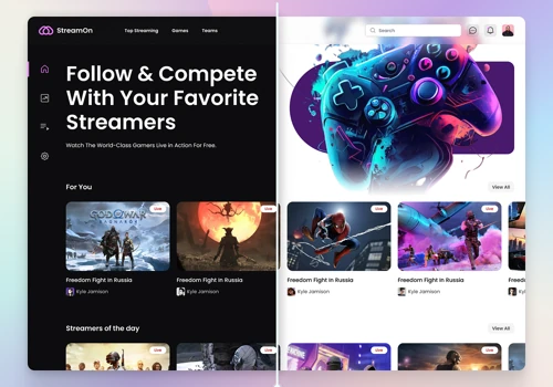 Video Game Streaming Website