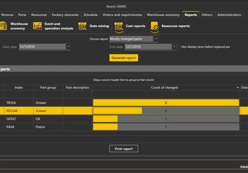 Desktop Application - EAM/CMMS software