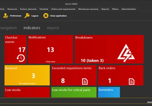 Desktop Application - Queris CMMS