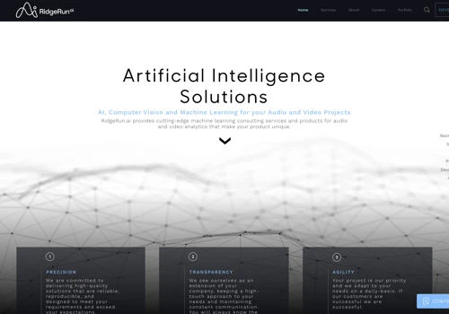 Web application for RidgeRun AI