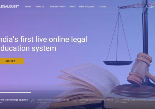 Education Website with Online Learning Platform